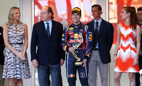 Formel 1 - GP Monaco - Vettel and Prince Albert