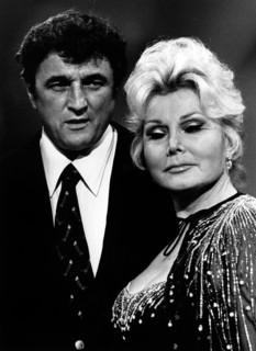 American actress Zsa Zsa Gabor and her seventh husband Michael O'Hara, photographed on July 1980 in