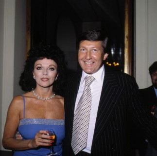 JOAN COLLINS
British Actress and Writer
with her 3rd husband RONALD KASS
British Writer and