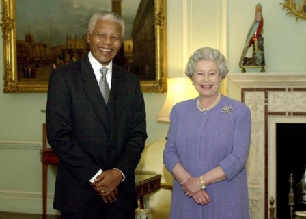 Queen Elizabeth II with Nelson Mandela