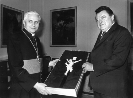 Joseph Kardinal Ratzinger und Franz Josef Strauß