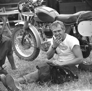 Der Hollywood-Star Steve McQueen aus den USA nahm 1964 an der ...