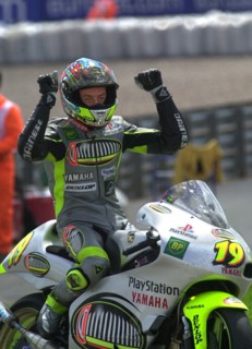Motorrad-WM: Olivier Jacque jubelt auf Sachsenring