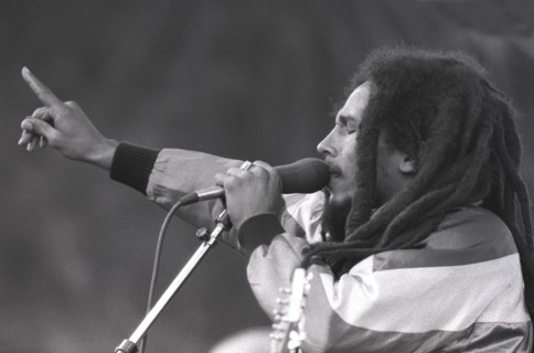 Bob Marley bei seinem Konzert in München