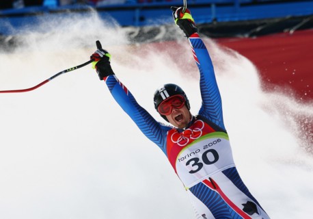 Olympia
20. Olympische Winterspiele 2006 Turin
Abfahrt Herren 12.02.2006
JUBEL Antoine Deneriaz