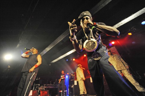 Public Enemy: Konzert der Rap-Formation um die Rapper Flavor Flav und Chuck D in der Grossen