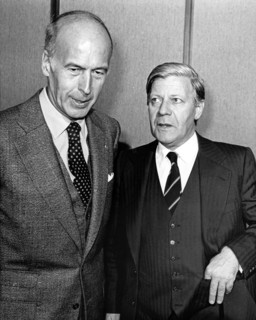 Helmut Schmidt und Valery Giscard DÂEstaing