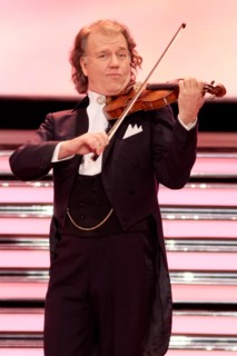 Musician Andre Rieu performs during the TV programme 'Willkommen bei Carmen Nebel' ('Welcome to