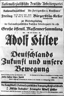 Poster on refoundation of NSDAP