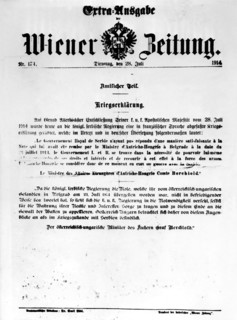 World War I - Declaration of War Austria