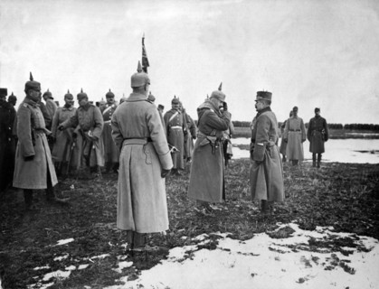 World War I - Emperor Wilhelm II visits troops in Galicia