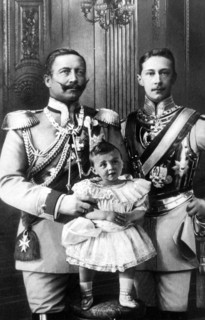 Emperor Wilhelm II with Crown Prince and grandson