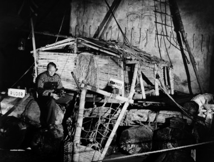 Thor Heyerdahl's "Kon-Tiki raft" in Germany for the first time