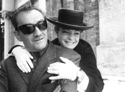 Romy Schneider et Luchino Visconti