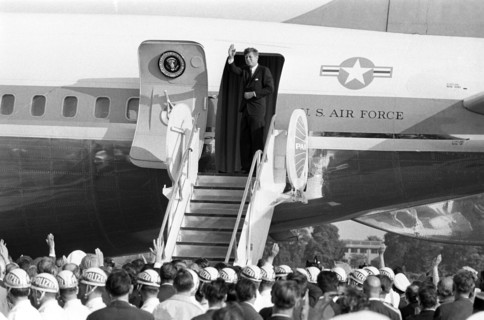 Le Président John F. Kennedy lors d'une visite à Berlin en 1963