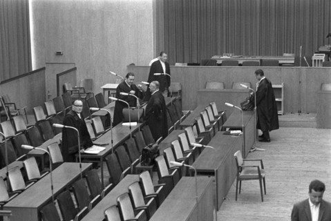 Sentence pronouncement in Auschwitz Trial