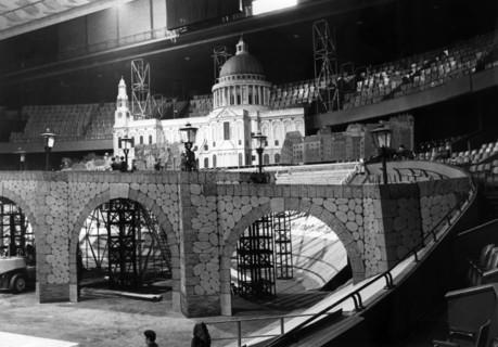 Backdrop of British Berlin Tattoo