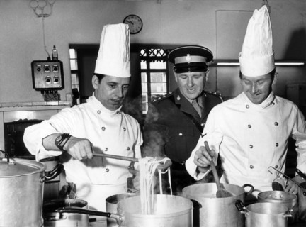 Cooking contest of British army in Germany