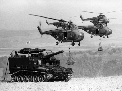 British military manoeuvre "Open glove" in Germany