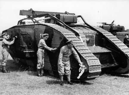 Historical tank of British army in Germany