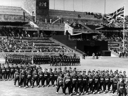 Birthday parade for the British queen in Berlin