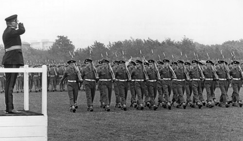 Birthday parade for the British queen in Germany