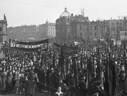 Post-war period - Protest against currency reform in 1949