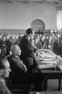 Franz von Papen before de-Nazification court 1947