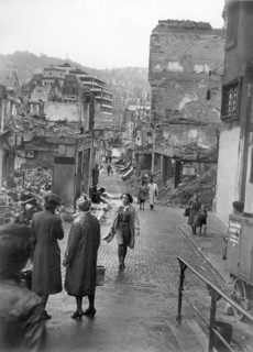 Post-war era - destroyed Stuttgart