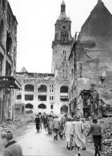 Post-war era - destroyed Stuttgart