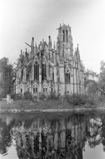 Destroyed Johanneskirche in Stuttgart