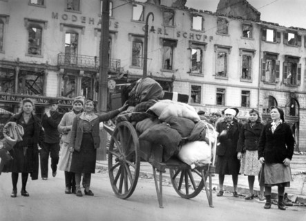 Refugees in Karlsruhe 1945