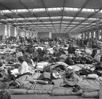 Berlin - camp for GDR refugees 1953