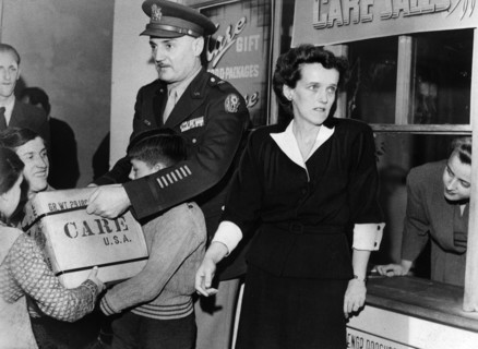 Post-war Germany: First care parcel store in Germany