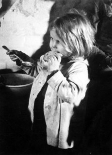 Post-war era - soup kitchen of Red Cross