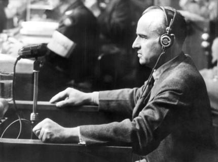 Hans Franck at Nuremberg War Crimes Trials