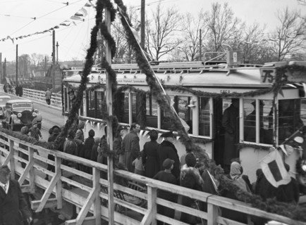Berlin - inauguration of Freybrücke in Berlin-Spandau 1951