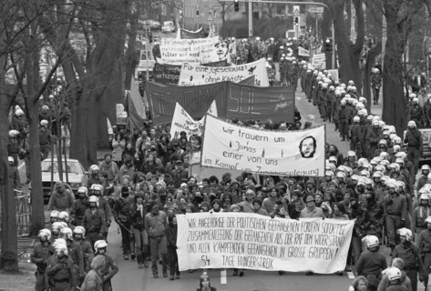 RAF - Hunger strike 1985 - Demonstration