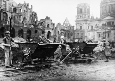 Post-war era - Trümmerfrauen ("rubble women")