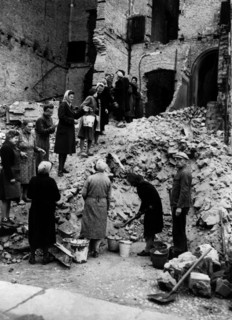Post-war era - Trümmerfrauen ("rubble women")