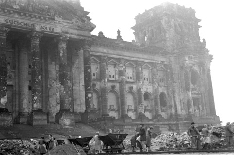 Post-war era - Trümmerfrauen ("rubble women")