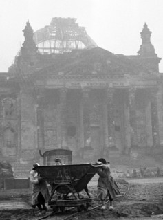 Post-war era - Trümmerfrauen ("rubble women")