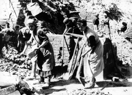 Post-war era - Trümmerfrauen ("rubble women")