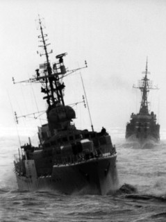 British and Dutch warships in North Sea