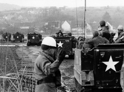 US tank during winter manoeuvre "Golden Arrow"