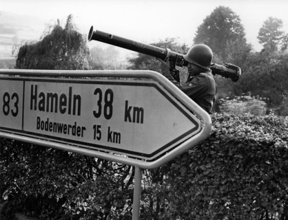US soldier with bazooka