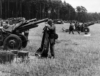 Airborne manoeuvre "Wind Drift" of US army in North-Rhine Westphalia
