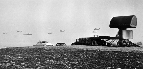 Mobile radar installation during US manoeuvre "Free Play" on the military training area Grafenwöhr