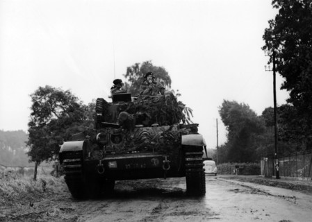 British centurion tank at allied fall maneuver in Germany