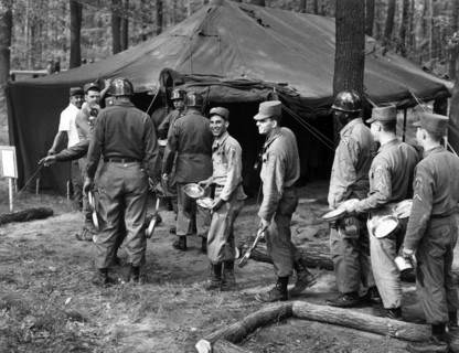 US troop transport taking a break before trip to Berlin through Soviet zone